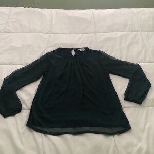 Boden sheer sleeves lightweight long sleeve shirt